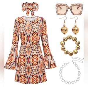 Halloween 70s Decades Disco Costume